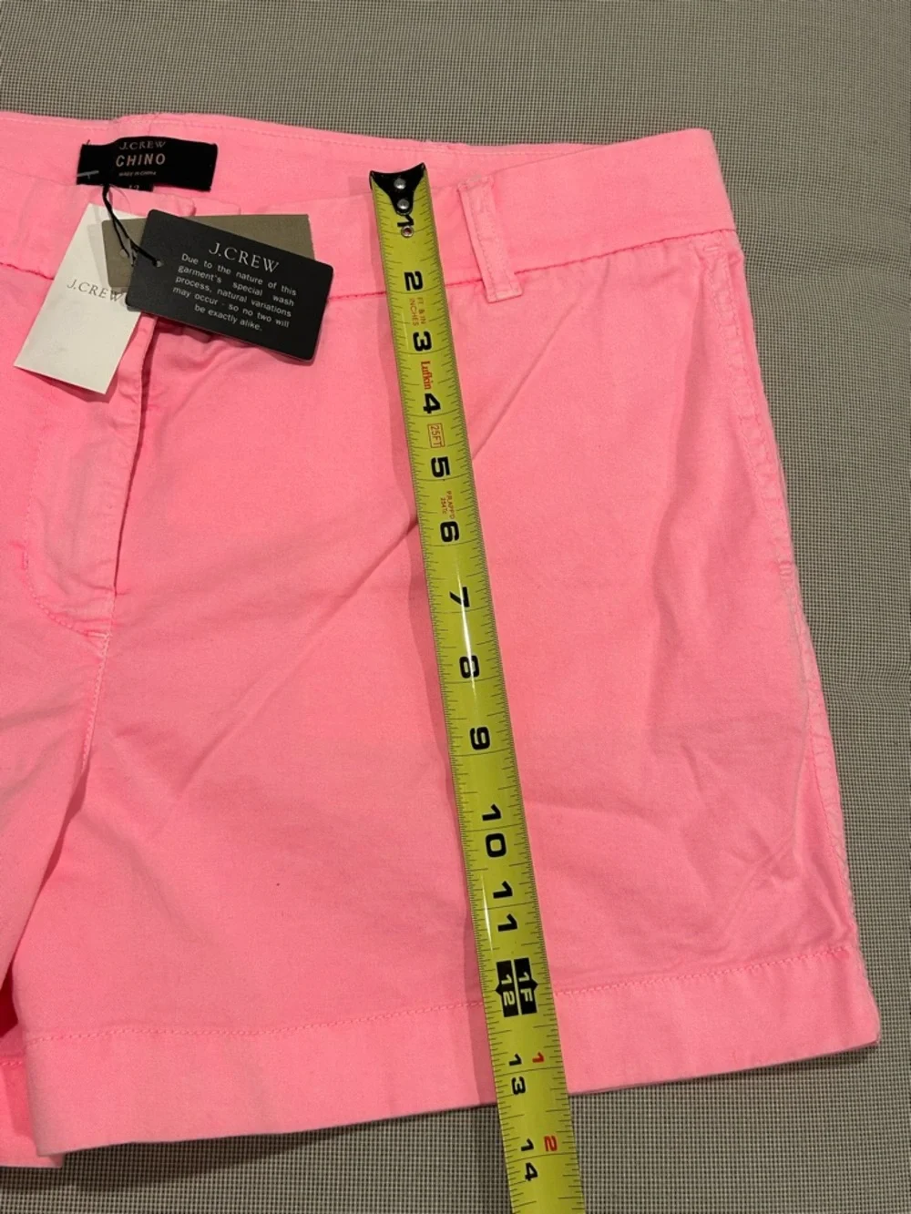 J. Crew Chino Shorts 4 inch in Bubble Gum Pink Women's Size 12